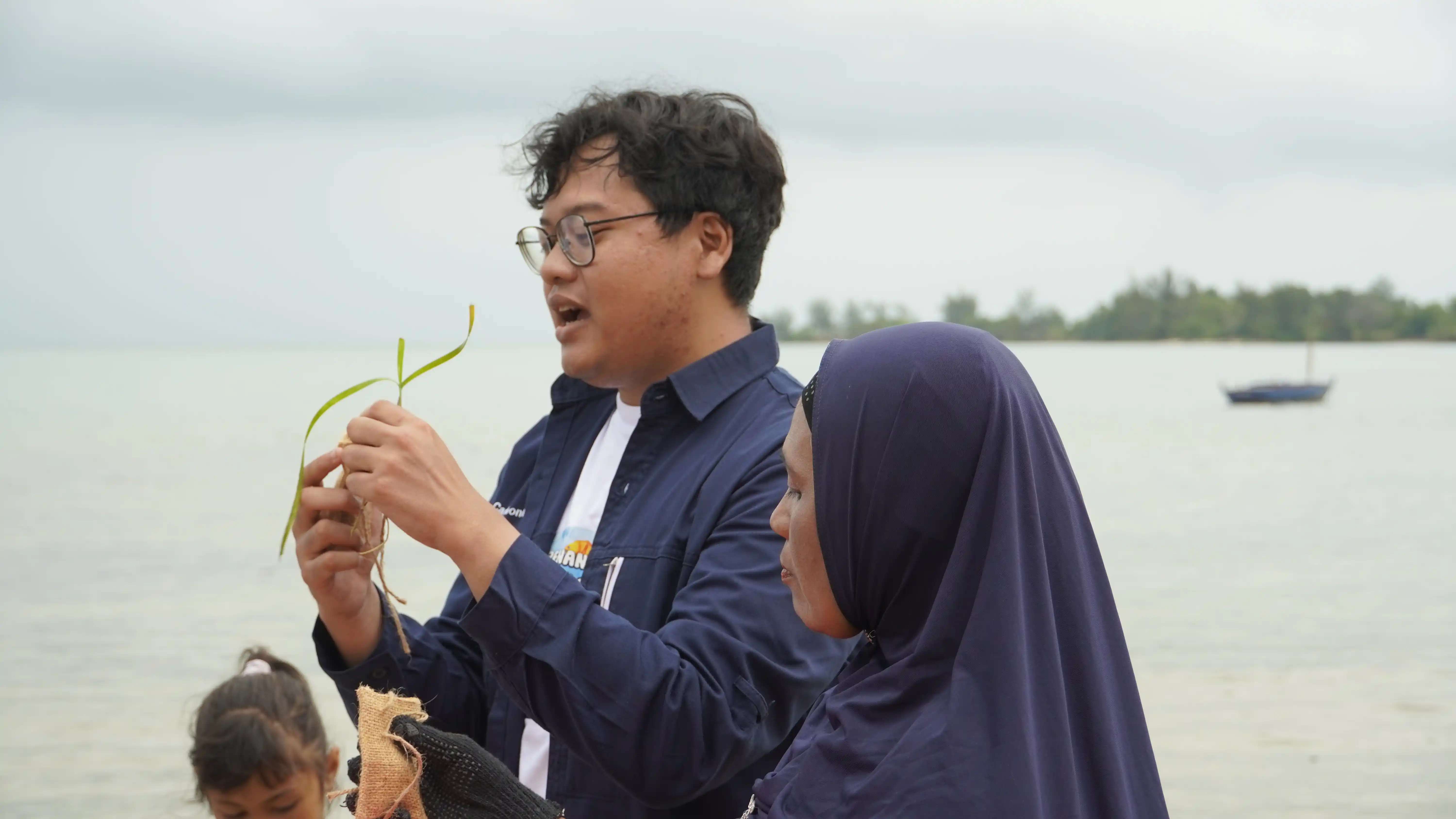 CarbonEthics team monitoring mangroves